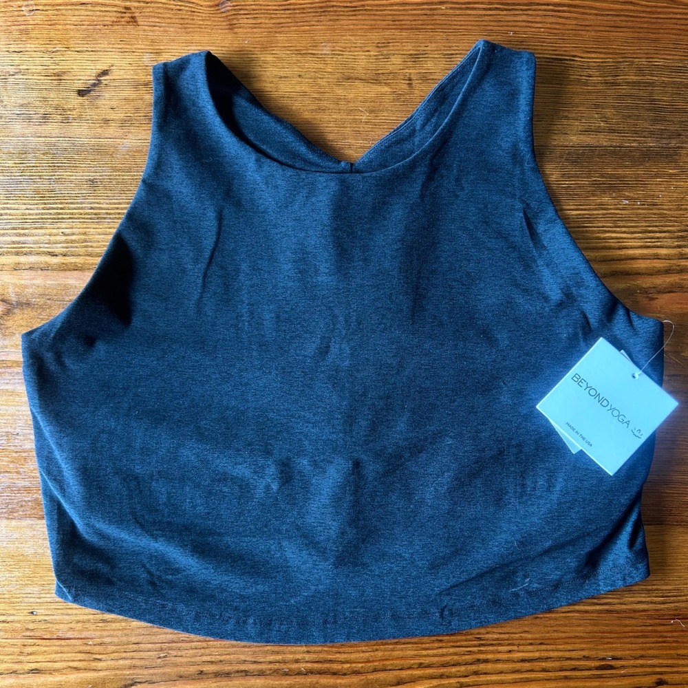 Beyond Yoga Dark Knight Crop Tank 2X